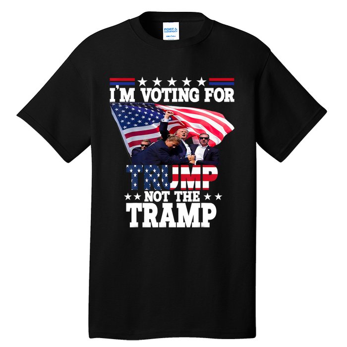 IM Voting For Trump Not The Tramp Trump Vance 2024 Tall T-Shirt