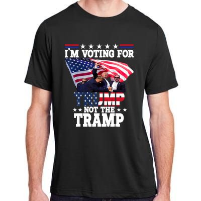 IM Voting For Trump Not The Tramp Trump Vance 2024 Adult ChromaSoft Performance T-Shirt