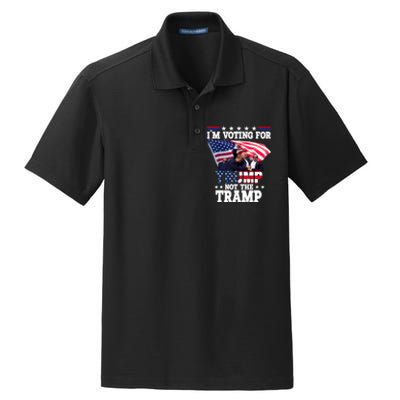 IM Voting For Trump Not The Tramp Trump Vance 2024 Dry Zone Grid Polo