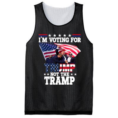 IM Voting For Trump Not The Tramp Trump Vance 2024 Mesh Reversible Basketball Jersey Tank