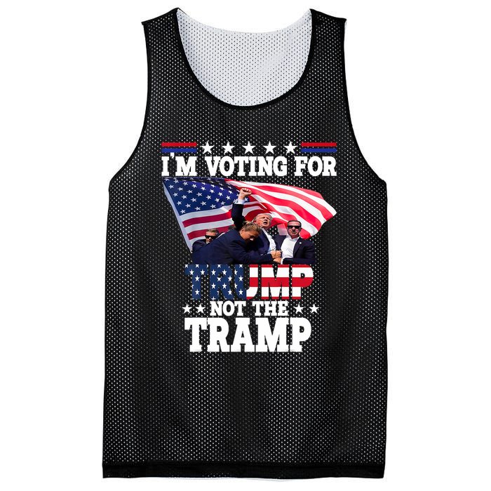 IM Voting For Trump Not The Tramp Trump Vance 2024 Mesh Reversible Basketball Jersey Tank