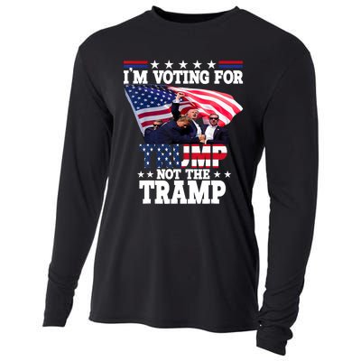 IM Voting For Trump Not The Tramp Trump Vance 2024 Cooling Performance Long Sleeve Crew