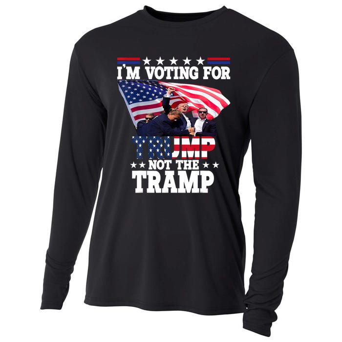 IM Voting For Trump Not The Tramp Trump Vance 2024 Cooling Performance Long Sleeve Crew