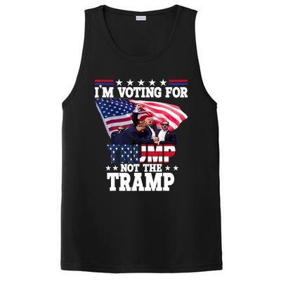 IM Voting For Trump Not The Tramp Trump Vance 2024 PosiCharge Competitor Tank