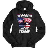 IM Voting For Trump Not The Tramp Trump Vance 2024 Tie Dye Hoodie