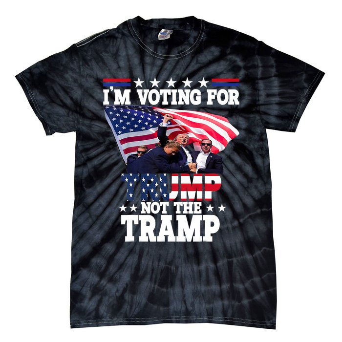 IM Voting For Trump Not The Tramp Trump Vance 2024 Tie-Dye T-Shirt