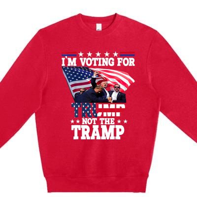 IM Voting For Trump Not The Tramp Trump Vance 2024 Premium Crewneck Sweatshirt