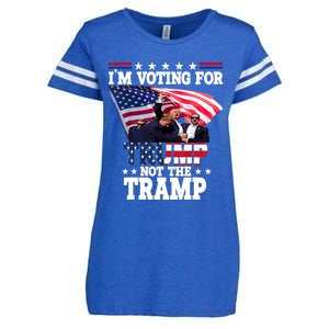 IM Voting For Trump Not The Tramp Trump Vance 2024 Enza Ladies Jersey Football T-Shirt