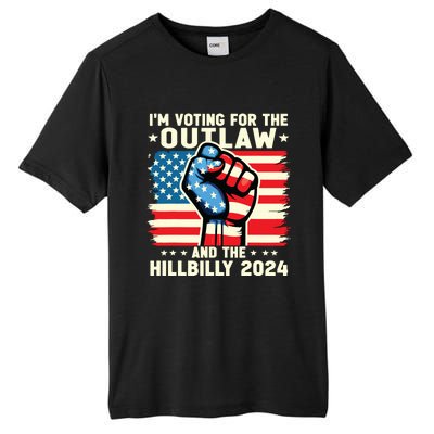 Im Voting For The Outlaw And The Hillbilly 2024 Us Flag Tall Fusion ChromaSoft Performance T-Shirt