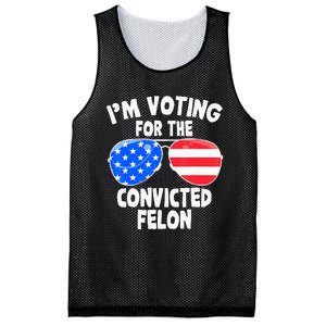 IM Voting For The Convicted Felon Funny Pro 2024 Mesh Reversible Basketball Jersey Tank