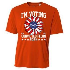 Im Voting For The Convicted Felon 4th Of July Pro Trump Cooling Performance Crew T-Shirt