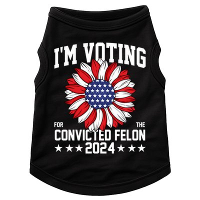 Im Voting For The Convicted Felon 4th Of July Pro Trump Doggie Tank