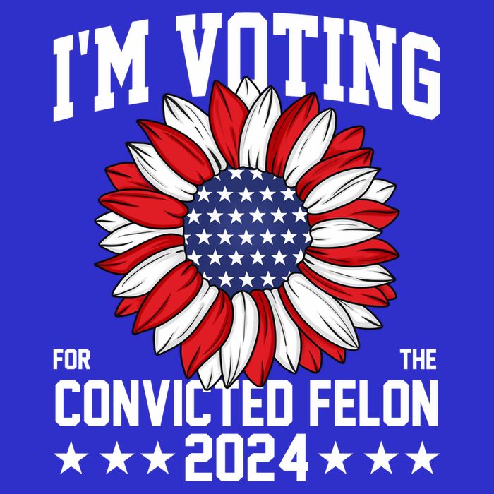 Im Voting For The Convicted Felon 4th Of July Pro Trump T-Shirt