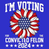 Im Voting For The Convicted Felon 4th Of July Pro Trump 16 in Basic Backpack