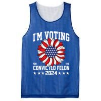 Im Voting For The Convicted Felon 4th Of July Pro Trump Mesh Reversible Basketball Jersey Tank