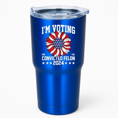 Im Voting For The Convicted Felon 4th Of July Pro Trump Tumbler