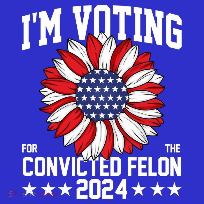 Im Voting For The Convicted Felon 4th Of July Pro Trump Short Acrylic Beanie