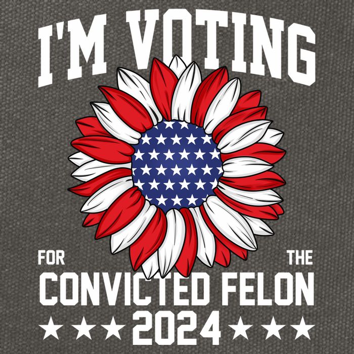 Im Voting For The Convicted Felon 4th Of July Pro Trump Cotton Canvas Backpack