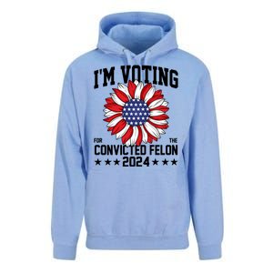 Im Voting For The Convicted Felon 4th Of July Pro Trump Unisex Surf Hoodie