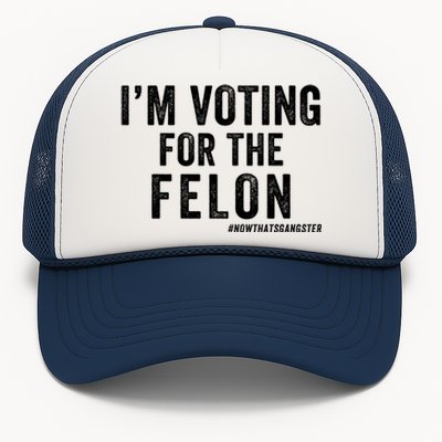 IM Voting For The Felon Trump 2024 Never Surrender 2024 America Under Distress Trucker Hat