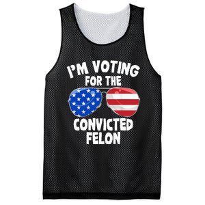 IM Voting For The Convicted Felon Funny Pro 2024 Mesh Reversible Basketball Jersey Tank