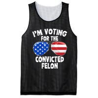 IM Voting For The Convicted Felon Funny Pro 2024 Mesh Reversible Basketball Jersey Tank