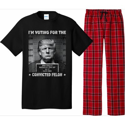 IM Voting For The Convicted Felon Funny Trump 2024 Pajama Set