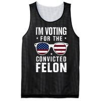 IM Voting For The Convicted Felon Funny Trump 2024 Mesh Reversible Basketball Jersey Tank