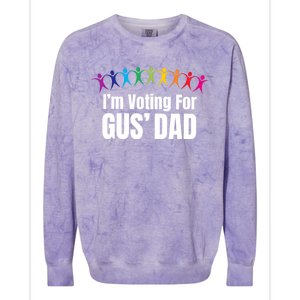 IM Voting For Gus Dad Colorblast Crewneck Sweatshirt