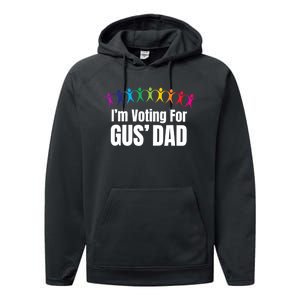 IM Voting For Gus Dad Performance Fleece Hoodie