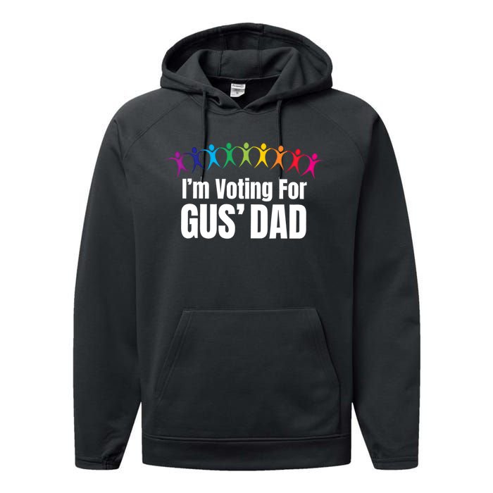 IM Voting For Gus Dad Performance Fleece Hoodie