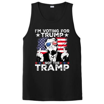 IM Voting For Trump Not The Tramp Trump Vance 2024 America Flag PosiCharge Competitor Tank