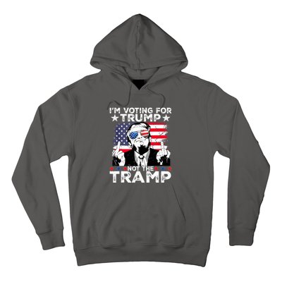 IM Voting For Trump Not The Tramp Trump Vance 2024 America Flag Hoodie