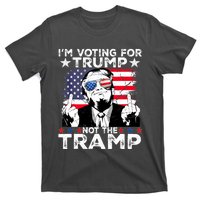 IM Voting For Trump Not The Tramp Trump Vance 2024 America Flag T-Shirt