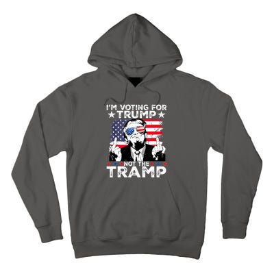 IM Voting For Trump Not The Tramp Trump Vance 2024 America Flag Tall Hoodie