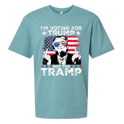 IM Voting For Trump Not The Tramp Trump Vance 2024 America Flag Sueded Cloud Jersey T-Shirt