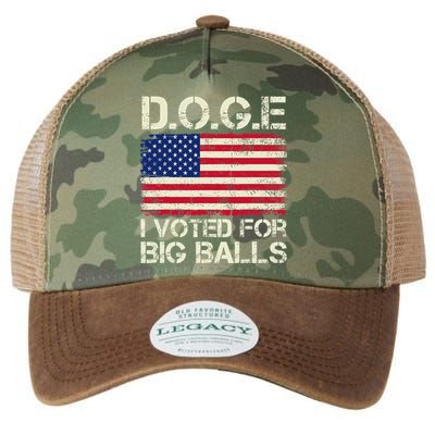 I Voted For Big Balls Doge Legacy Tie Dye Trucker Hat