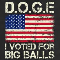 I Voted For Big Balls Doge Cool Comfort Performance Bucket Hat