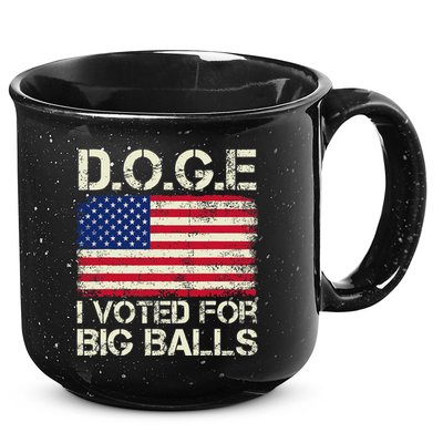 I Voted For Big Balls Doge 15oz Campfire Ceramic Mug