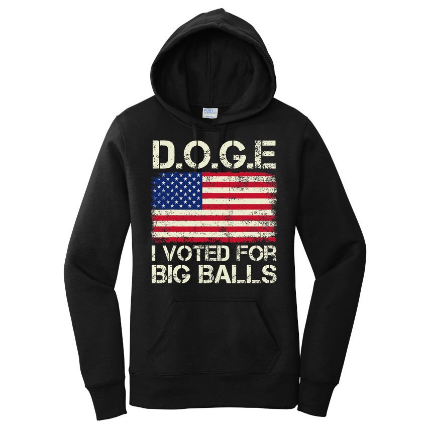 I Voted For Big Balls Doge Women's Pullover Hoodie