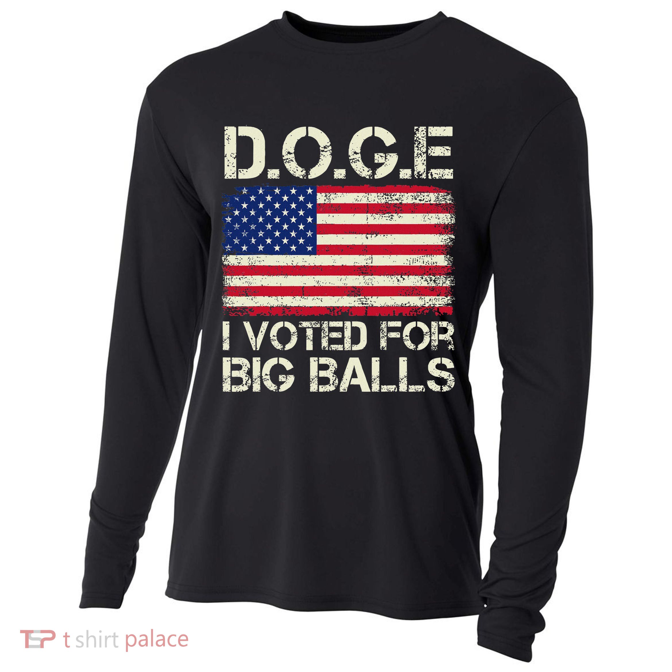 I Voted For Big Balls Doge Cooling Performance Long Sleeve Crew