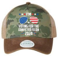 IM Voting Felon 2024 Voting For Felon Women Convicted Felon Legacy Tie Dye Trucker Hat
