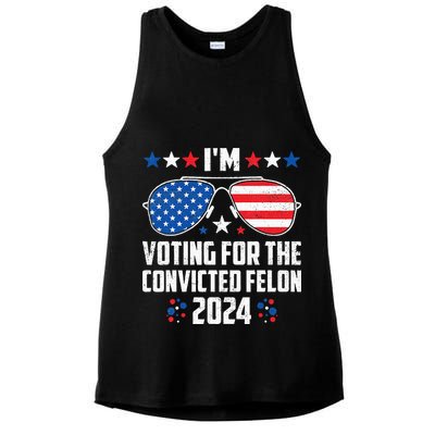 IM Voting Felon 2024 Voting For Felon Women Convicted Felon Ladies PosiCharge Tri-Blend Wicking Tank
