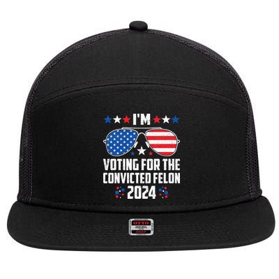 IM Voting Felon 2024 Voting For Felon Women Convicted Felon 7 Panel Mesh Trucker Snapback Hat