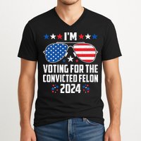 IM Voting Felon 2024 Voting For Felon Women Convicted Felon V-Neck T-Shirt