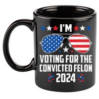 IM Voting Felon 2024 Voting For Felon Women Convicted Felon 11oz C Handle Ceramic Mug