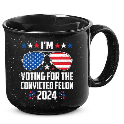 IM Voting Felon 2024 Voting For Felon Women Convicted Felon 15oz Campfire Ceramic Mug