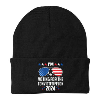 IM Voting Felon 2024 Voting For Felon Women Convicted Felon Knit Cap Winter Beanie