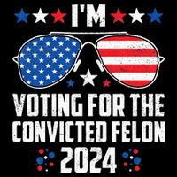 IM Voting Felon 2024 Voting For Felon Women Convicted Felon Drawstring Bag