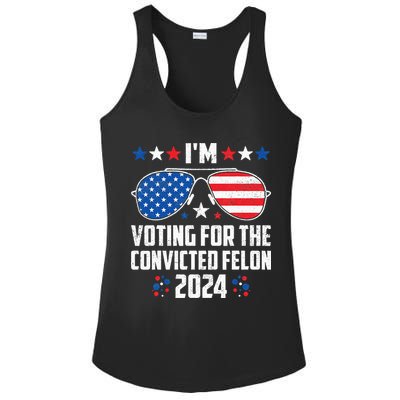 IM Voting Felon 2024 Voting For Felon Women Convicted Felon Ladies PosiCharge Competitor Racerback Tank